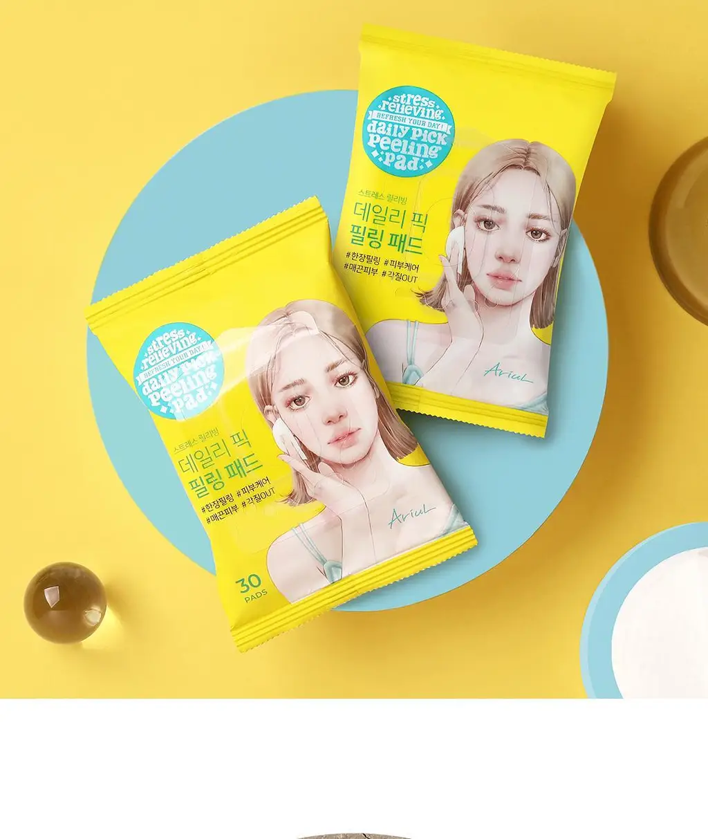 [여행필수템]아리얼 스트레스 릴리빙 데일리 픽 필링 패드 기획 (30매 x 3개입) 상세페이지 2